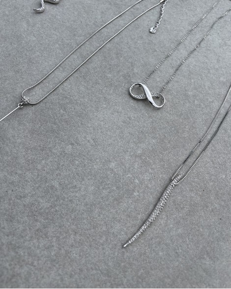 Náhrdelník Swarovski stříbrný INFINITY